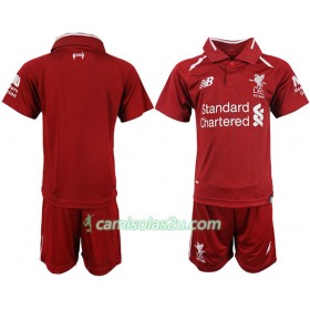 Camisolas de futebol Liverpool Criança Equipamento Principal 2018/19 Manga Curta